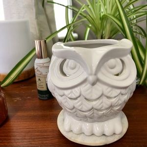 Owl candle holder
